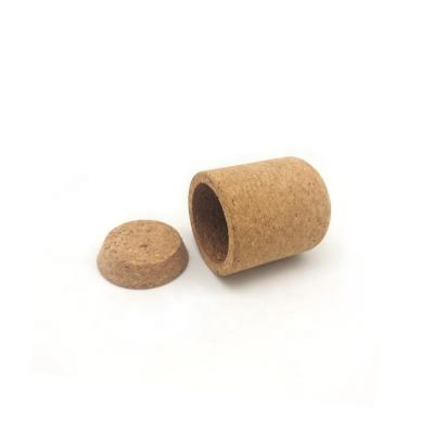 China Viable Custom Design Small Round Storage Cork Container Cork Case Cork Box for sale