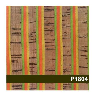 China P1804 sheet 0.7mm width x 90cm length x 60cm length elastic cork fabric for upholstery and handbags for sale