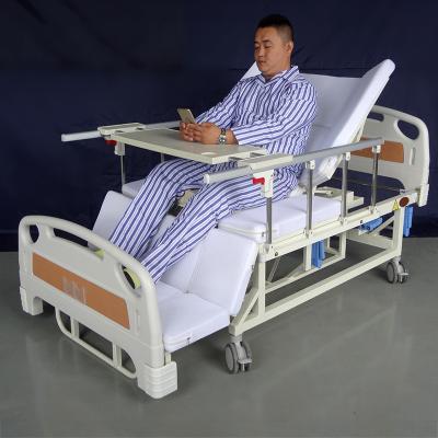 China Hospital Bed Home Nursing Patient Transfer Use 3 Crank Manual Hospital Bed for sale