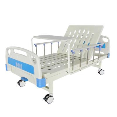 China Hospital Bed Hospital Quality One Function Single Crank Adjustable Cheap Hospital Bed For Patient for sale