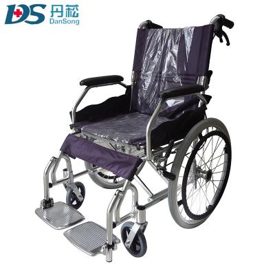 China High Quality Alumminum Alloy Frame Health Care Product Aluminum Folding 20 Inch Orthopedic Medical Manual Wheelchair for sale