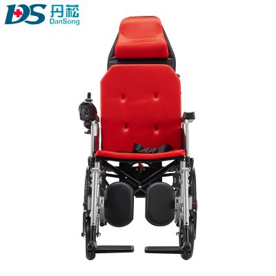 China Lithium Battery Power Electric Wheelchair Convenient Folding Lightweight Portable Electric Wheelchair for sale