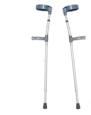 China Convenient High Quality Adjustable Aluminum Elbow Crutches For Patients for sale