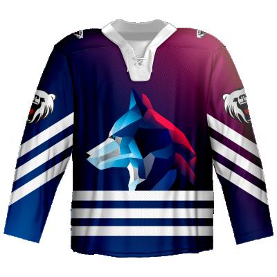 China Shirts & Major 2021 OEM Custom Hockey Jersey Any Logo Sublimated Ice Hockey Jersey Custom Printed for sale