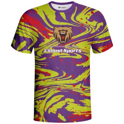 China QUICK DRY Round Collar Long Sleeve or Short Sleeve Custom Sublimated Esports Tank Top Gaming Tank Top for sale