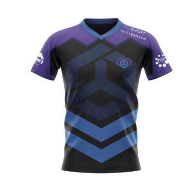 China Breathable Custom Team Unisex Esports Game Wear Design Short Sleeve Mens Full Sleeves Game Shirts Sublimation for sale