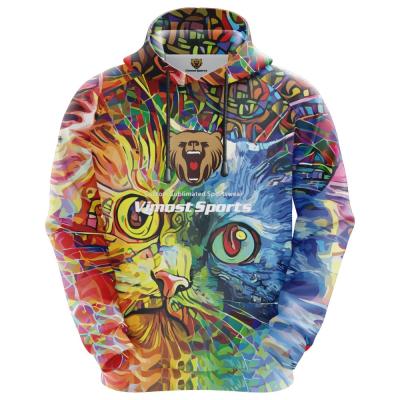 China 2022 latest design fashionable custom LOGO sublimation full zip game anti-shrink hoodies for sale