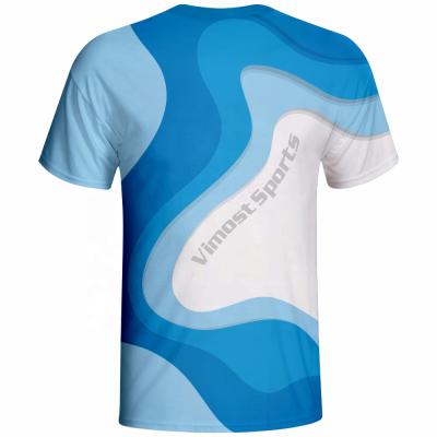 China Antibacterial Custom Sublimation Blue Short Sleeve Fishing Shirts Polyester Shirts Design Mens Fishing Shirts OEM Service for sale