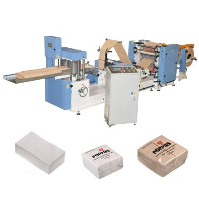 China Automatic Tissue Paper Napkin Silk Lunch Hotel Dinner Embossing Fold Converting Making Production Folder Machine Line For Sale Price for sale