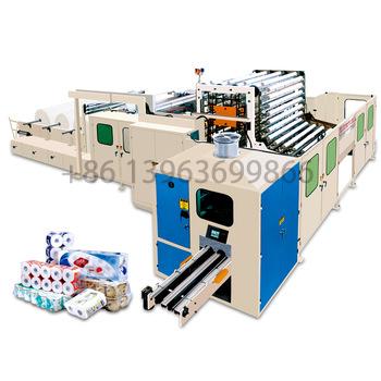 China High quality cheap full automatic tissue paper rewinder machine production small scale automatic roll toilet paper making and winding line for sale for sale