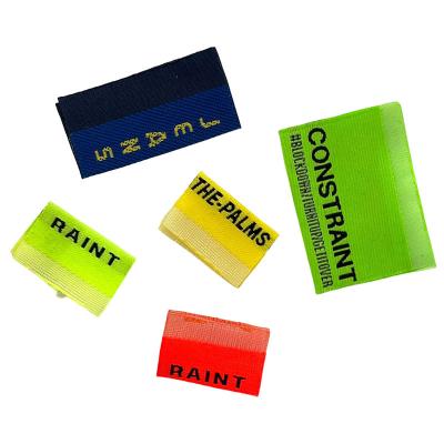 China Garment Washable Logo Neck Custom Woven Polyester Labels with Quality-Assured for sale