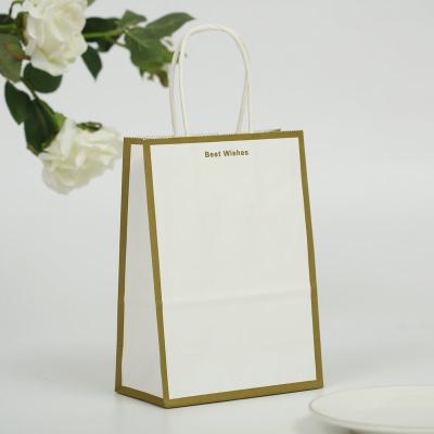 China Recycled Materials Spot Wholesale Gift Packaging Kraft Paper Bags With Your Own Logo for sale