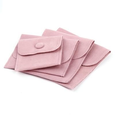 China Jewelry Packing Popular Luxury Custom Logo Microfiber Suede Jewelry Pouch Luxury Jewelry Bag for sale