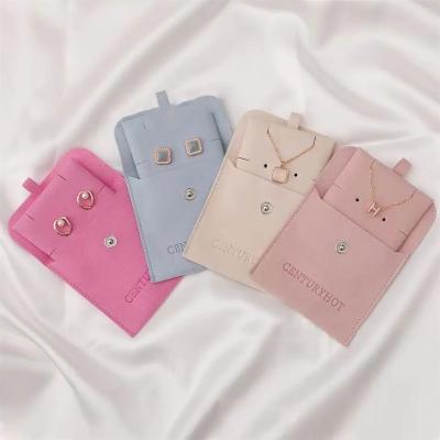 China 2023 Attractive Microfiber Jewelry Pouches With Custom Insert Logo for sale