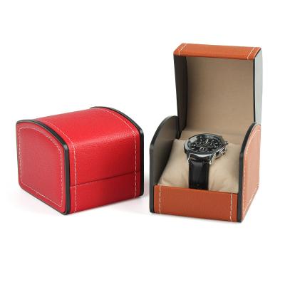 China Waterproof Shockproof Dustproof PU Leather Watch Boxes And Cases Gift Packaging Box For Watches for sale