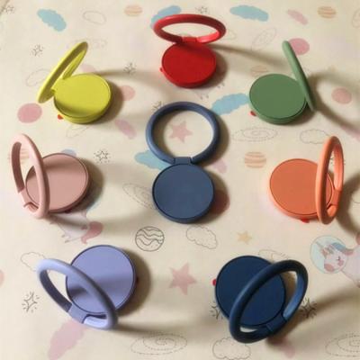 China Adjustable Creative Painting Around Desk Phone Ring Holder Lazy for iPad Stand Promotional Gift Custom Phone Instruments for sale