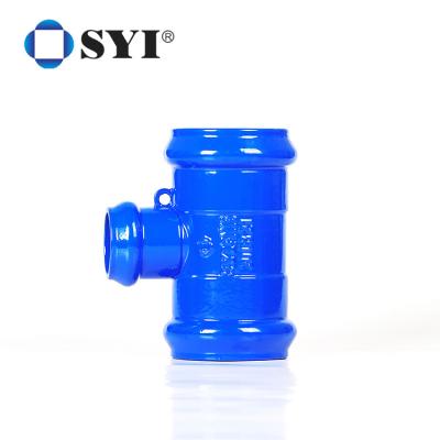 China SYI Fusion Bonded Epoxy Ductile Cast Iron DCI Pipe Fitting For PVC Pipe zu verkaufen