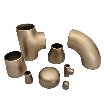 China Galvanized Painting Gold Butt Weld Carbon Steel Tee 2 inch pipe fitting stainless steel bend for sale