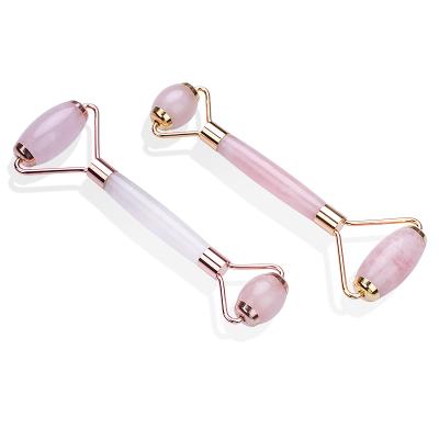 China Europe Natural Jade Roller Massager and Rose Quartz Facial Roller for sale