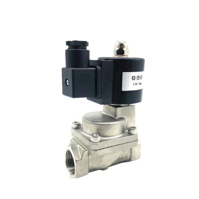 China Piston Steam Solenoid Valve Stainless Steel Valve High Temperature Pilot Type Machinery Repair Shops KS-20-D1 G3/4