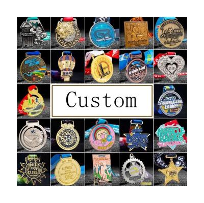 China New Customized Customized Customized Medal SmallOrders G020301 Chinese Promotional Products Gold Foil Blank Sports Metal Wheat Ear Medals for sale