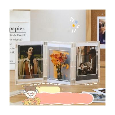 China SmallOrders G020811 Exquisite creative transparent album storage mini photo frame diy magnetic magnetic squishy desktop decoration for sale