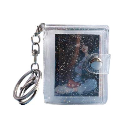 China Key Chain Album SmallOrders G020803 Jewelry Card Trading Card Book Head Large Sticking Pendant 1 Inch 2 Inch Card Photo Key Chain Album Small for sale