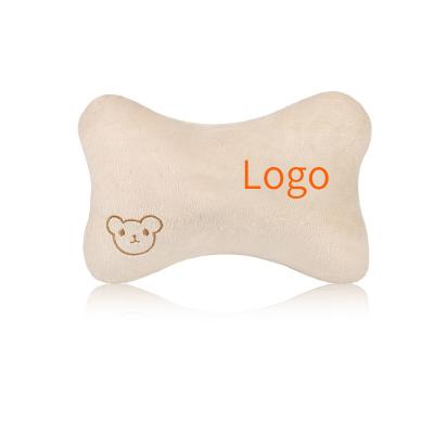 China SmallOrders RF14 Factory Direct Sale Custom Logo Plush Headrest Pillow Customized Car Auto Pillow Four Piece Set Promotional Banner for sale