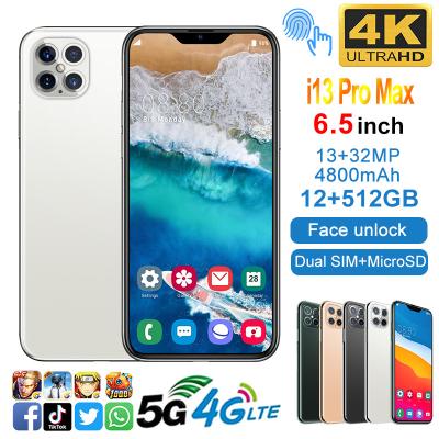 China Hot SmallOrders PA88 Pro Beauty Camera i13 Max 12GB+512GB 6.5 Inch Full Display Android 11 Smart Mobile Cell Phones 4800mAh for sale