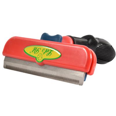 China Hot Selling Dog/Cat Fur Remover Massage Dematting Tool Metal Comb For Pet Grooming for sale