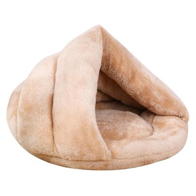 China Cat/Dog Direct Selling Winter Pet Ultra Soft Flush Washable Cushion Removable Sleeping Bag for sale