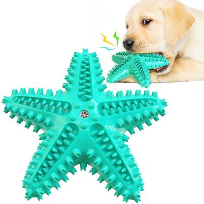 China fashionable starfish resounding to dog toothbrush the vocal dog toothbrush for sale