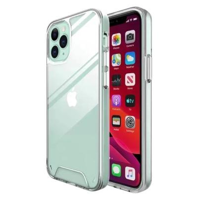 China Liquid Silicone TPU Case With Metal Button Anti Yellowing Case For iphone 13 Pro Clear Space Case Clear For iphone 13 for sale