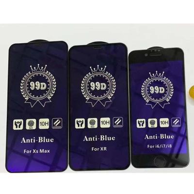 China Newest Anti Blue Light Anti Blue Tempered Glass For iPhone 14 13 12 pro iPhone 11 pro XS Max Anti Blue Glass Max Screen Protector For Film for sale