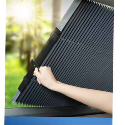 China Retractable Car Front Automatically Scalable Sunshade Sun Shade Car Window Protection Sun Shade for sale