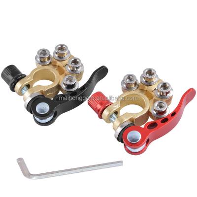 China Car .auto Brass Battery Quick Connect Clamp 13 Pieces Battery Connection Set Multi-hole Battery Connecting Pile Head for sale