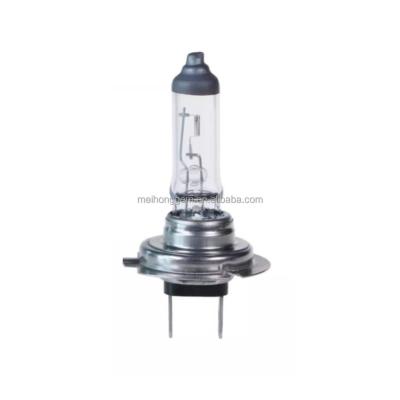 China UV-blocking super white and clear color car halogen h7 auto light bulb e1 12v 55w 100w for sale