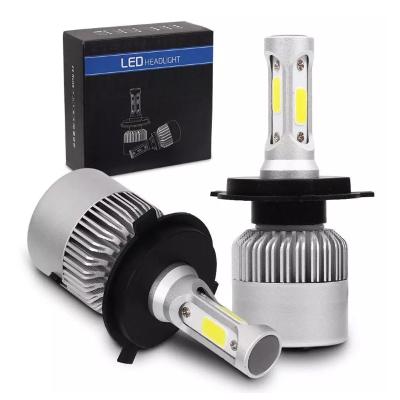 China Professional Factory Direct Sell Hi-Lo Beam COB Chips H1 H3 H7 H4 Led Headlight 72W 6500K 8000lm S2 Led Headlight Bulb Universal for sale