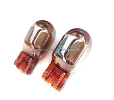 China Quartz 12V 27W Chrome 7440 Dome Light Turn Signal Glass Bulb T20 for sale