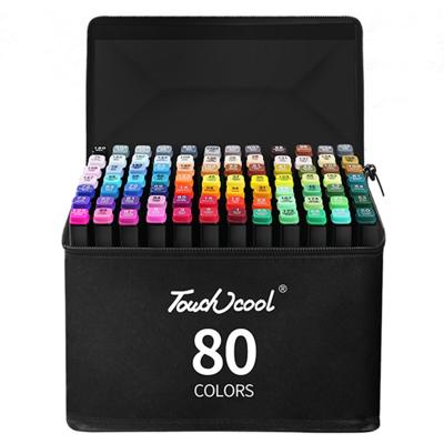 China 30/40/60/80Pcs Colors Marker Set Oily Twin Marker Drawing Art Supplies 088 Non-Toxic Sketch Markers Pen Alcohol Based Markers Manga for sale