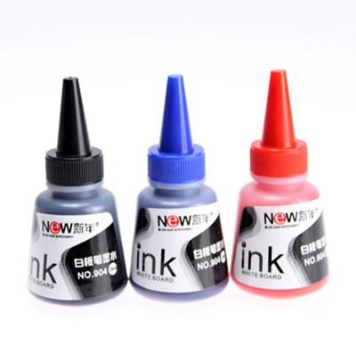 China Brand New PP Wholesales White Board Marker Ink 25ml 50ml Black Red Color Whiteboard Marker Pen Blue Erasable Ink for sale