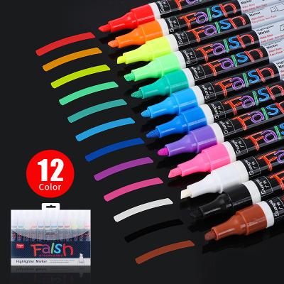 China Writing. Advertising.Promotion.Gift Light Liquid Chalk Pen Professional 12 Colors Board Dry Erase Marker Set for sale