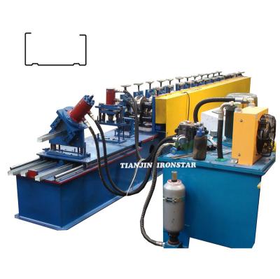 China Hotels Wholesale C Automatic Cold Channel Machine Telescopic Roll Forming Roll Forming Machine On Sale for sale