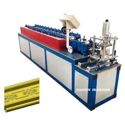 China Advertising Company Shutter Door Channel Track Aluminum Roll Making Bending Machine for sale