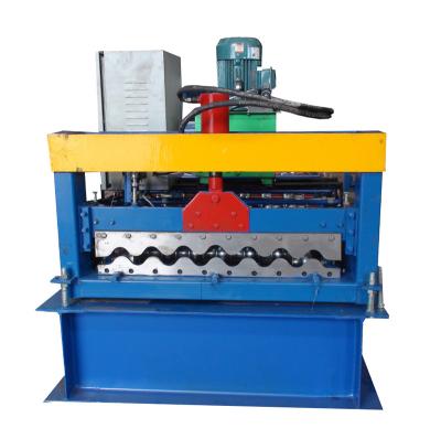 China Advertising Company Roof Making 850 Automatic Metal Roofing Corrugated Roll Forming Machine for sale