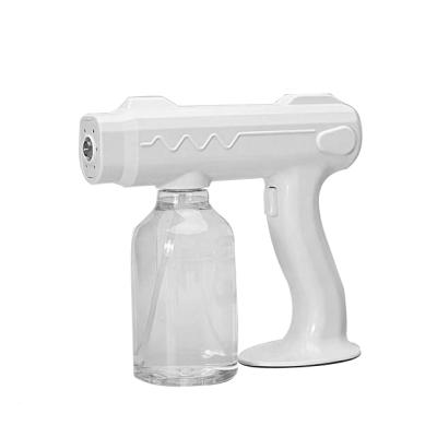 China Mist Disinfection Radio Blue Light Disinfection Mist Rechargeable Automatic Nano Spray Gun for sale