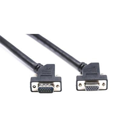 China COMPUTER 45 Degree DB15 VGA Male To Female Cable for sale