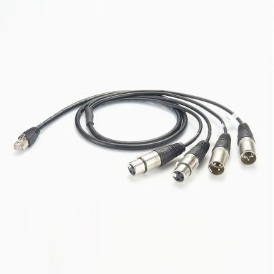 China HOME THEATER 4 Channel RJ45 XLR Snake Cable for sale