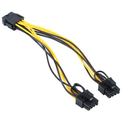 China GRAPHICS CARD TO DUAL 8 PIN GRAPHICS CARD ADAPTER POWER SUPPLY CABLE 5015H 3E Connector Cable Assembly for sale