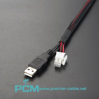 China USB 4.2mm POS Electronic Powered Cable 4 Pin Connector Pitch for sale